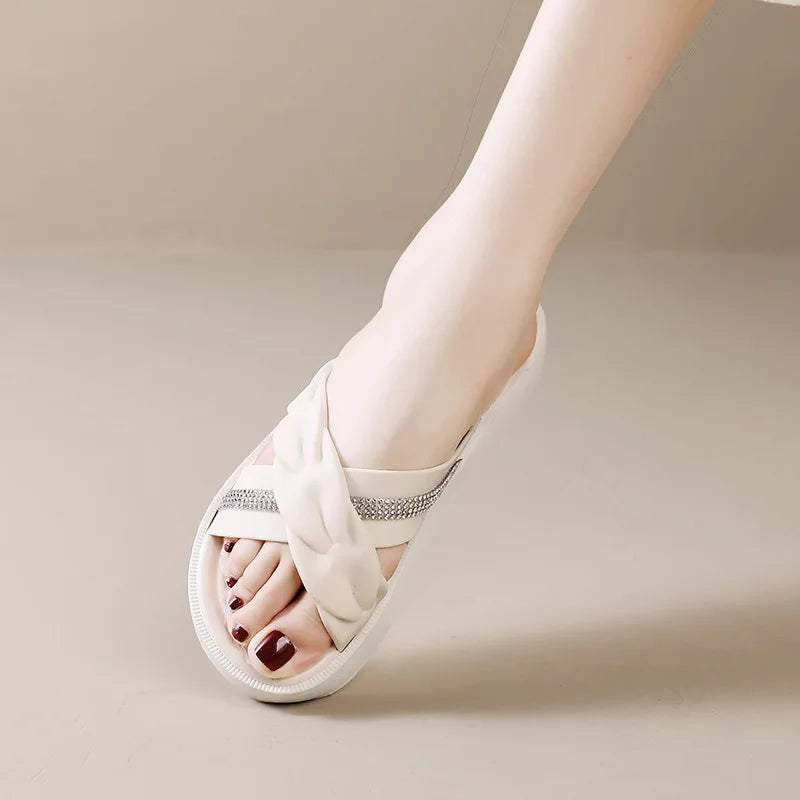 Sandalias Dorada Bling