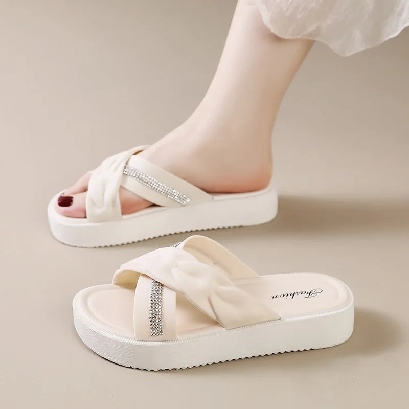 Sandalias Dorada Bling