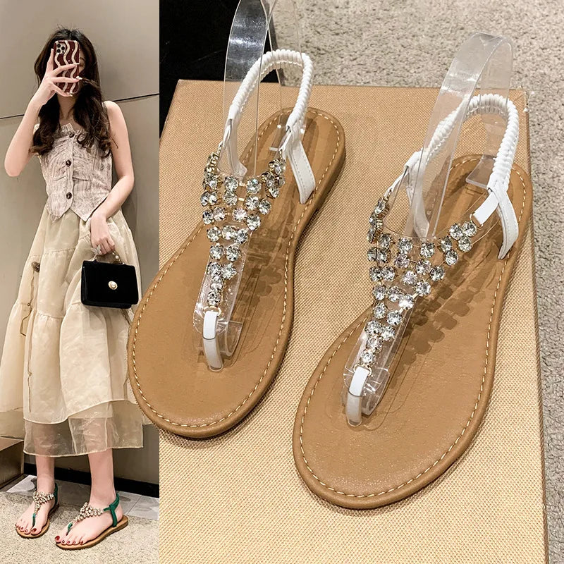Sandalias Cristal Brillante
