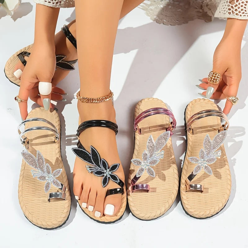 Sandalias Hoja Dorada