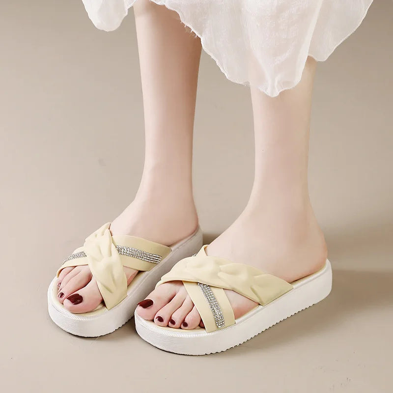 Sandalias Dorada Bling
