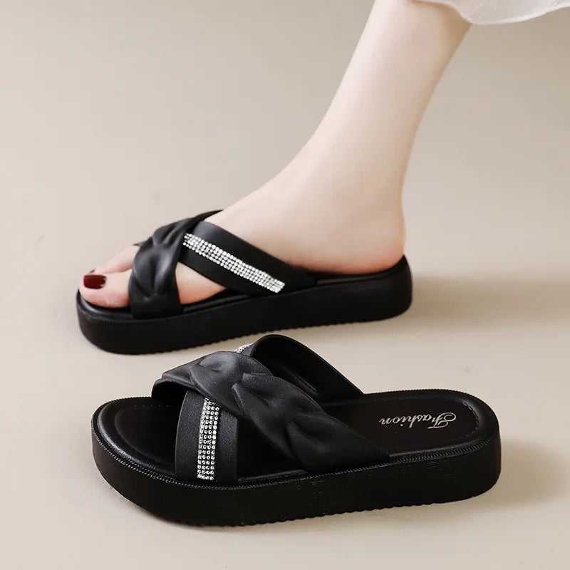 Sandalias Dorada Bling