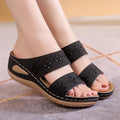 Sandalias Flor Bordada