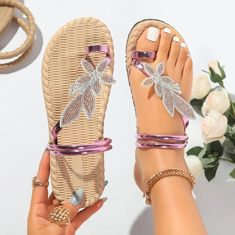 Sandalias Hoja Dorada